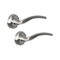 Ручки на розетте MVM/Solo A-2005 (T8a-E5a) SN/CP матовый никель / полированный хром